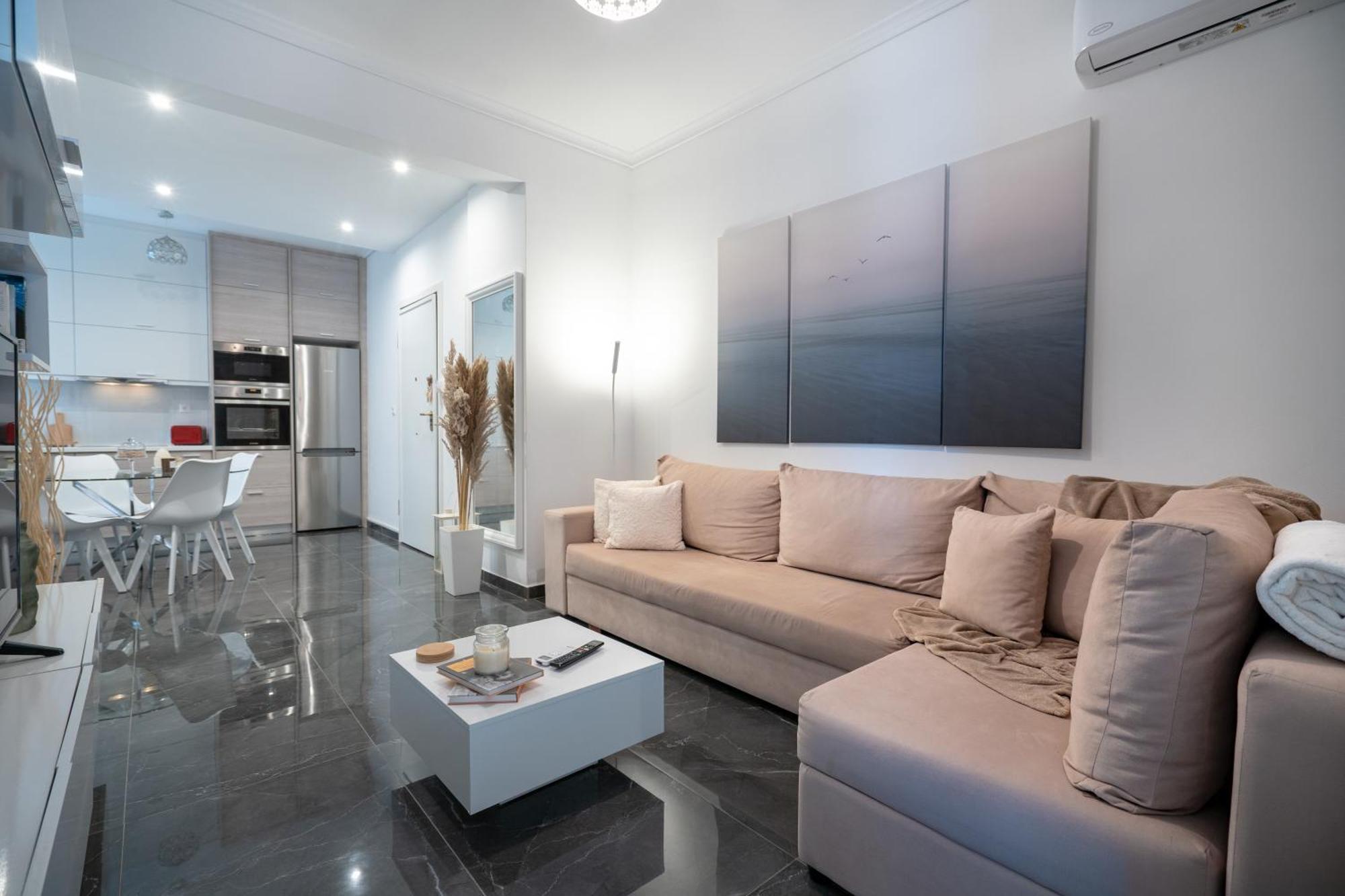 Apartment Neo Irakleio Train St. 1 Bedrm 4 Pers.